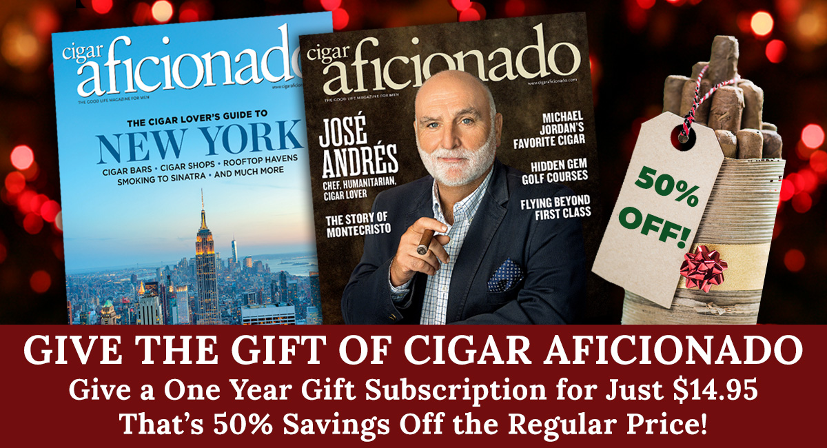 Give the Gift of Cigar Aficionado